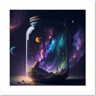 Galaxy in a jar Posters and Art